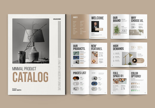Product Catelog Layout Template Design