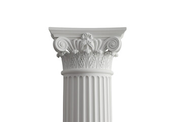 Obraz premium Classical Elegance A Detailed View of an Ionic Capital and Column