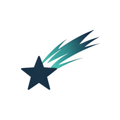 Obraz premium black star on white background