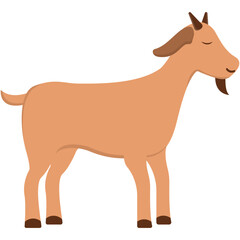 Cute Islamic Sacrificial Animal. Eid alAdha festive cow in yellow and orange, representing sacrifice. Perfect for cultural, religious, Eid alAdhathemed designs and projects