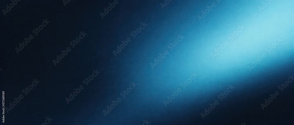 Poster Gradient of blue hues transitioning from dark to light creating a soft and smooth background effect