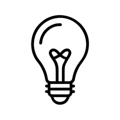 Obraz premium Light bulb illustration in minimalist style symbolizing ecology 