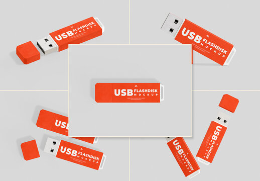 USB Flash Disk Mockup