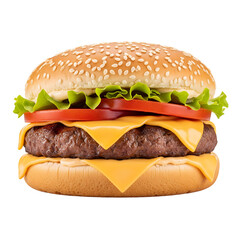 Double Cheeseburger with Sesame Seed Bun