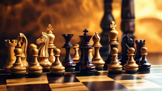 video of Chess, classic and intellectual game