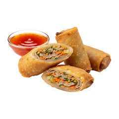 Spring Rolls with Sweet Chili Sauce