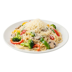Vegetable Pasta with Parmesan Cheese