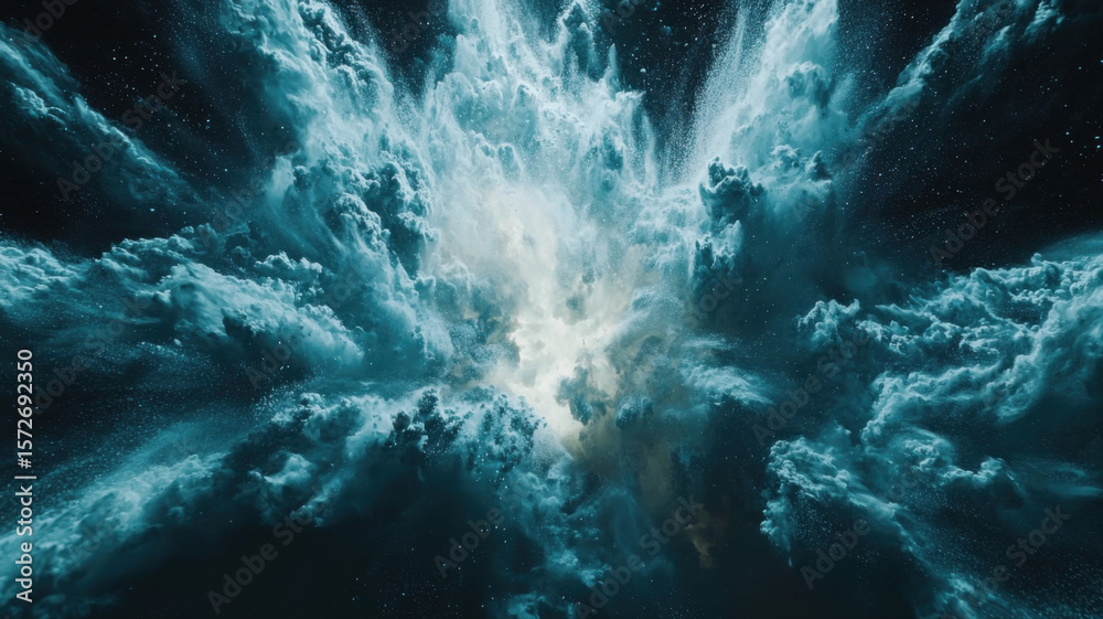 Wall mural abstract deep space nebula explosion background space nebula explosion abstract background cosmos