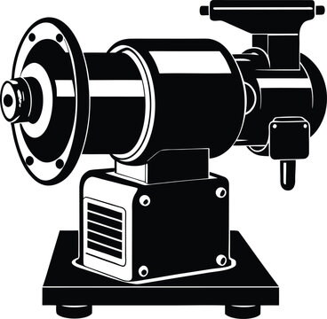 black grinder machine clip art preview