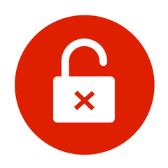 red padlock icon
