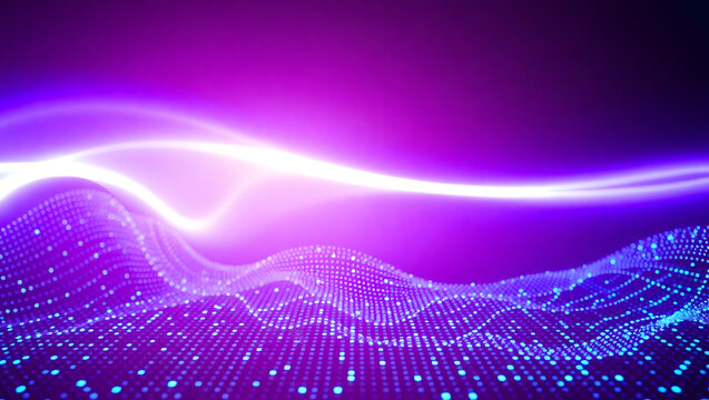 Electric Wave: An eye-catching, close-up visual representing electric waves, conveying energy and innovation