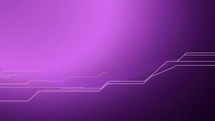 Naklejka premium Purple Tech Lines: A digital-style purple background featuring abstract lines, creating a visually striking effect suitable for technology-related themes.