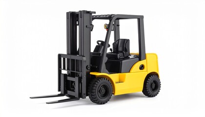 forklift truck isolated on white
