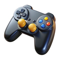 Game Controller Isolated on White