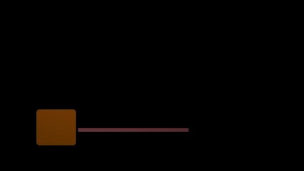 Minimal lower third animation, abstract square line motion, clean title bar overlay, modern broadcast graphic element, dark background transition, professional name tag animation