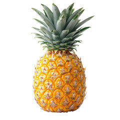 Fototapeta premium close up ripe tasty pineapple isolate on transparent white background