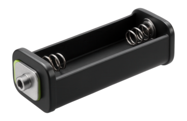 Battery holder with spring contacts for DIY electronics projects