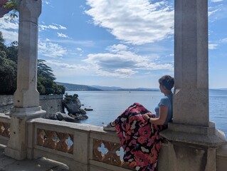 woman on the pier