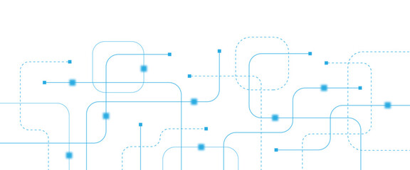 Abstract futuristic technology background. Technology background with crossed lines and dots.