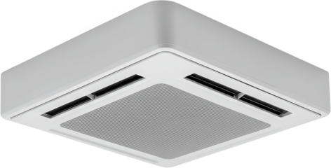 air conditioner installed on the ceiling