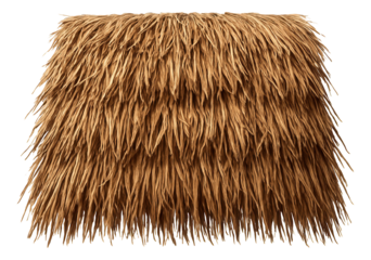 Thatch roof for a garden tiki hut, perfect for creating a tropical ambiance in a suburban backyard.