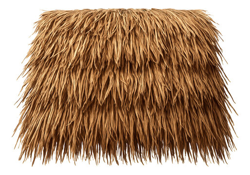 Thatch roof for a garden tiki hut, perfect for creating a tropical ambiance in a suburban backyard.