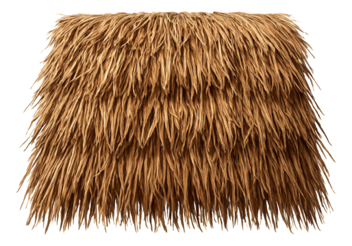 Thatch roof for a garden tiki hut, perfect for creating a tropical ambiance in a suburban backyard.
