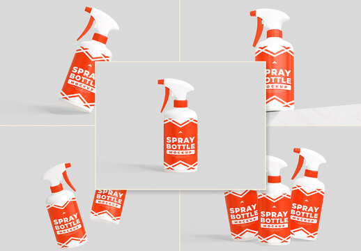 Spray Bottle Mockup