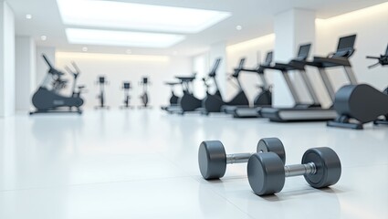 gym equipment in gym
