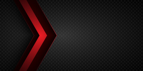 Red Arrow on Carbon Fiber Texture