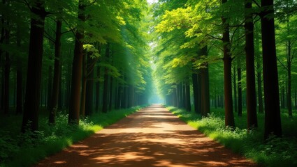 road in the forest