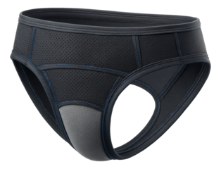 Dual-layer groin wrap with elasticized edges for improved fit during exercise