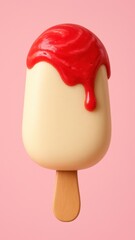 Vibrant ice cream illustration.