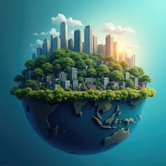 green planet earth