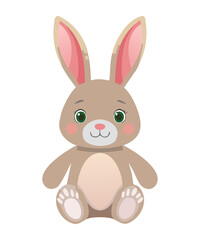 Charming Plush Rabbit Character