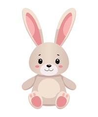 Sweet Plush Rabbit for Kids Artwork