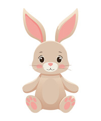 ute Plush Rabbit Head Tilted