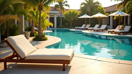 swimming pool in hotel