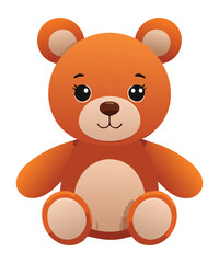 Adorable Light Brown Teddy Bear Artwork