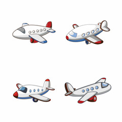 set of airplane icons