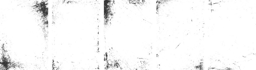 Border overlay textures set stamp with grunge effect. Abstract dirty or scratch aging, Dust and Scratched Textured whit Background