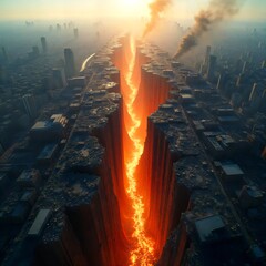 Earthquakes and lava in various forms And the ground conditions in different air