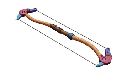 Digital rendering of a bow