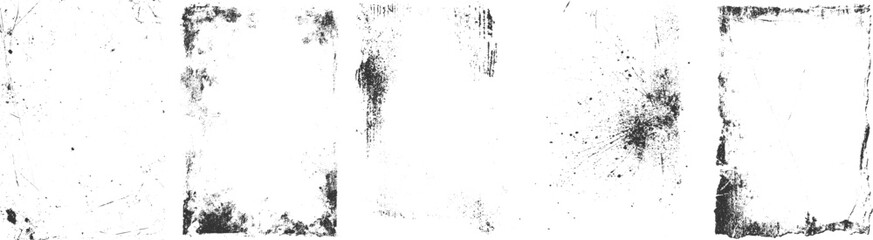 Set of frame texture. Distress overlay vector textures. grunge texture overlay vector illustration transparent background