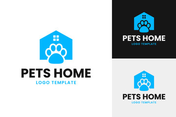 Pets home logo design template vector illustration