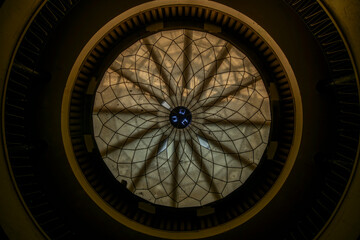 Abandoned Art Deco Interior with Urban Decay