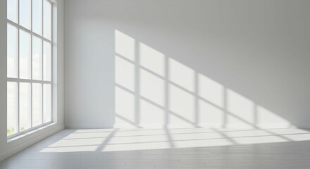 Fototapeta premium empty room with windows