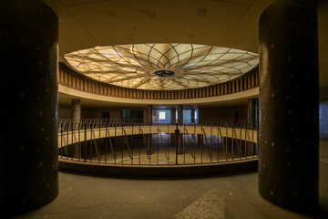 Abandoned Art Deco Interior with Urban Decay