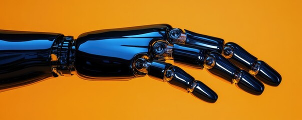 Futuristic robot hand, intricate details