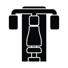 Chest press Vector Icon which can easily modify or edit